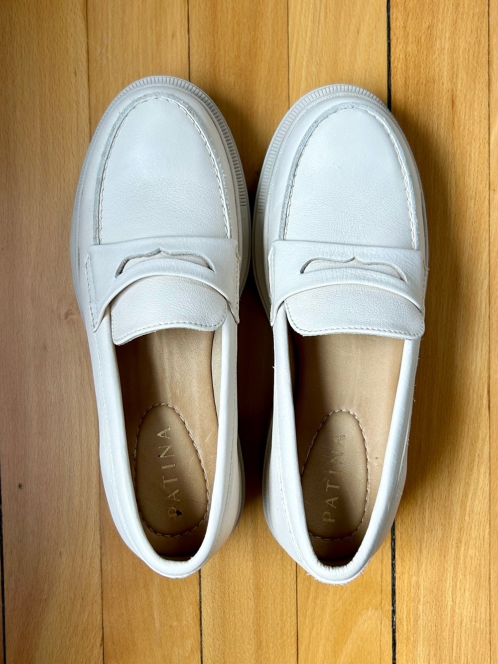 Patina Zoe Chunky Loafers in Bone